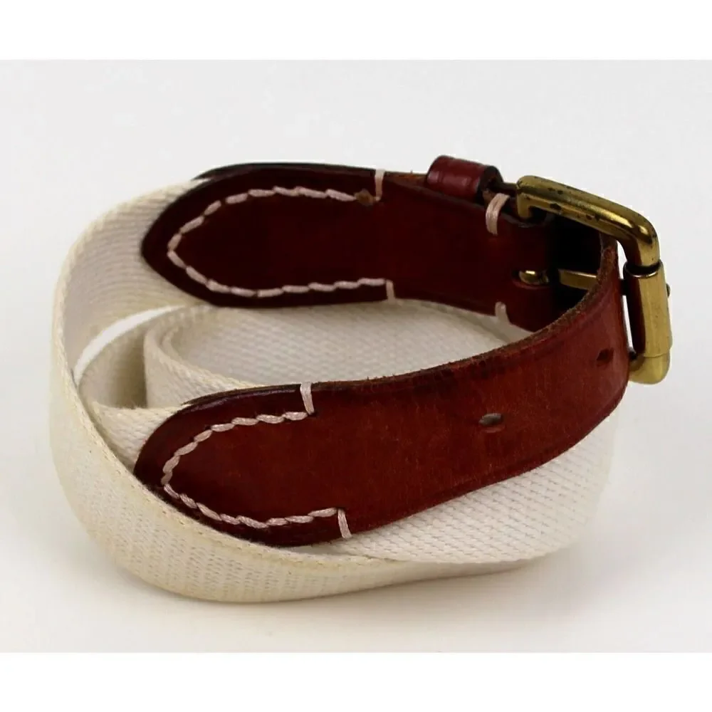 ITALIAN BROWN GENUINE LEATHER 1 1/4